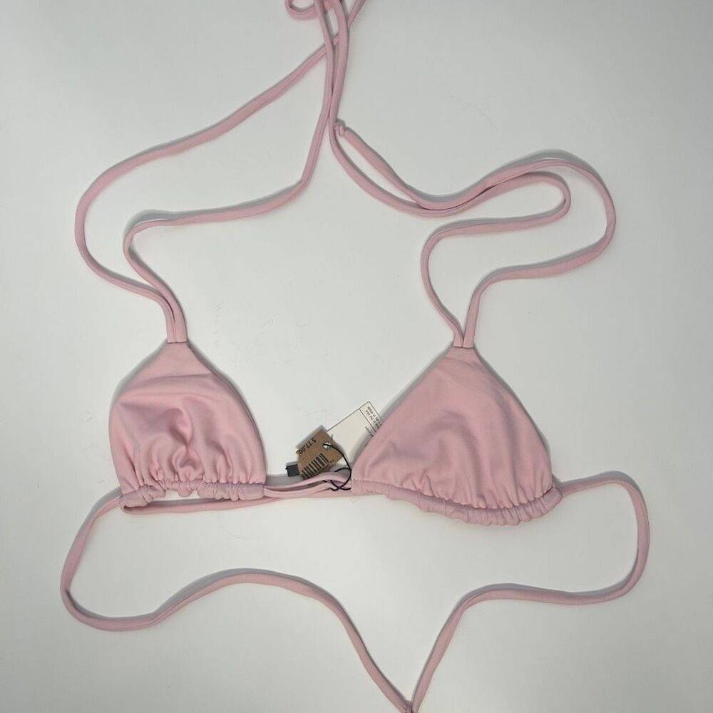 Maheli Heli Paloma Triangle Bikini Top - Baby Pink (Size S)